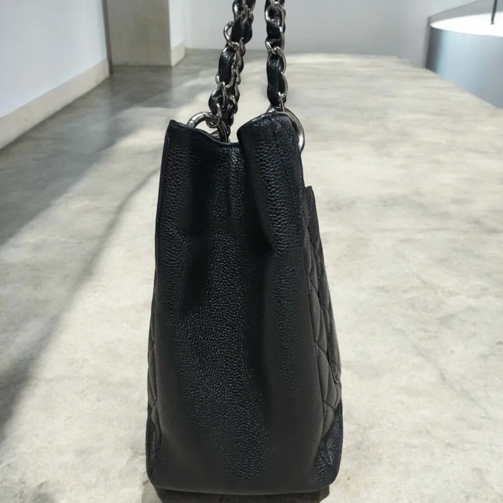 CHANEL caviar leather